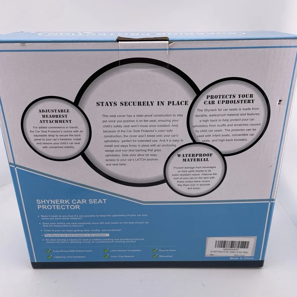 Car Seat Protector Padded Waterproof Anti-Slip for‎ Baby & Child Seats